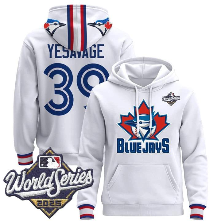Trey Yesavage Hoodie #39 Toronto Blue Jays 2025 World Series Pullover Stitched by Hoodie Pullover