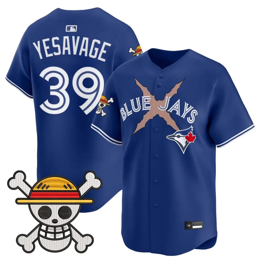 Trey Yesavage Jersey #39 Blue Jays One Piece Premier Limited Stitched by My Store