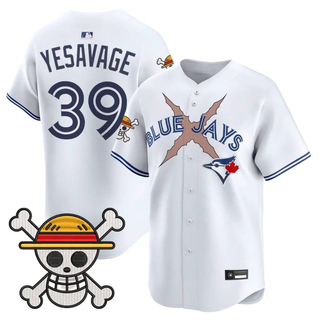 Trey Yesavage Jersey #39 Blue Jays One Piece Premier Limited Stitched by My Store