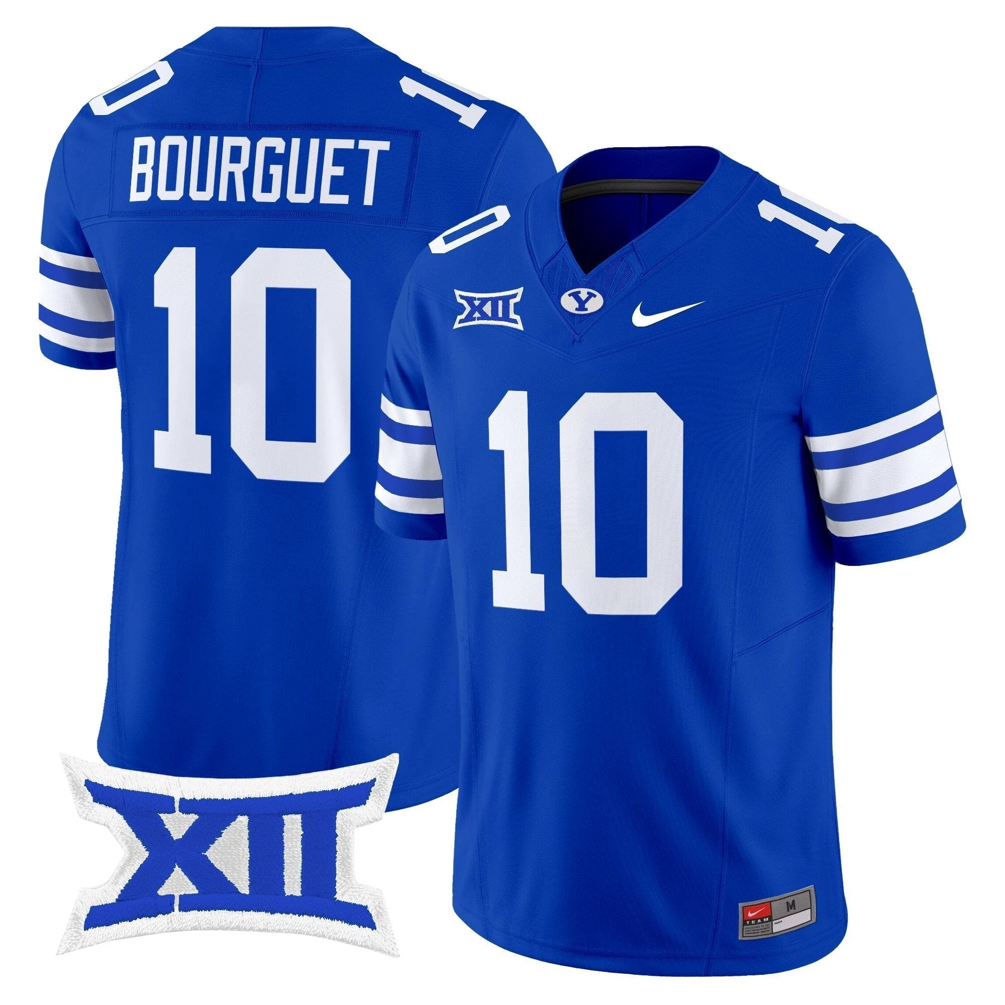 Treyson Bourguet Jersey #10 BYU Cougars 2025 Limited Stitched Royal by NCAA Football Jersey