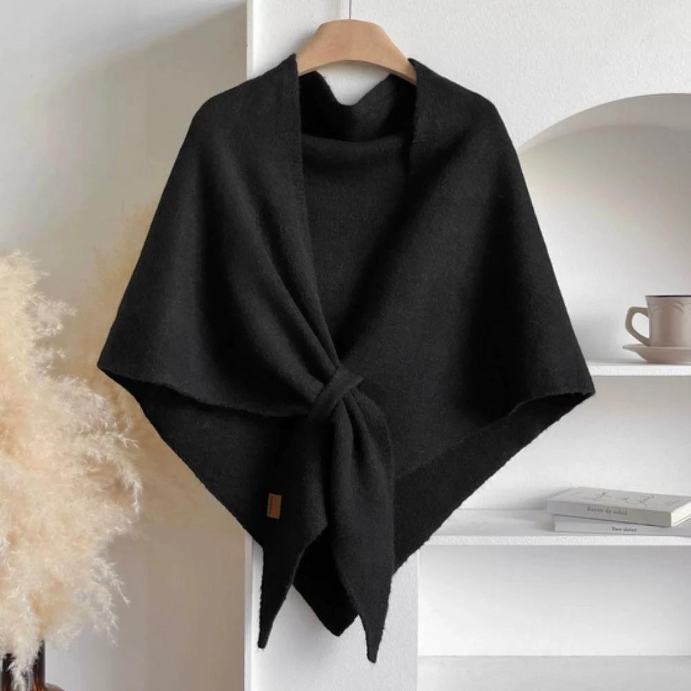 Triangle Soft Poncho Shawl Cape by Casa & Beyond
