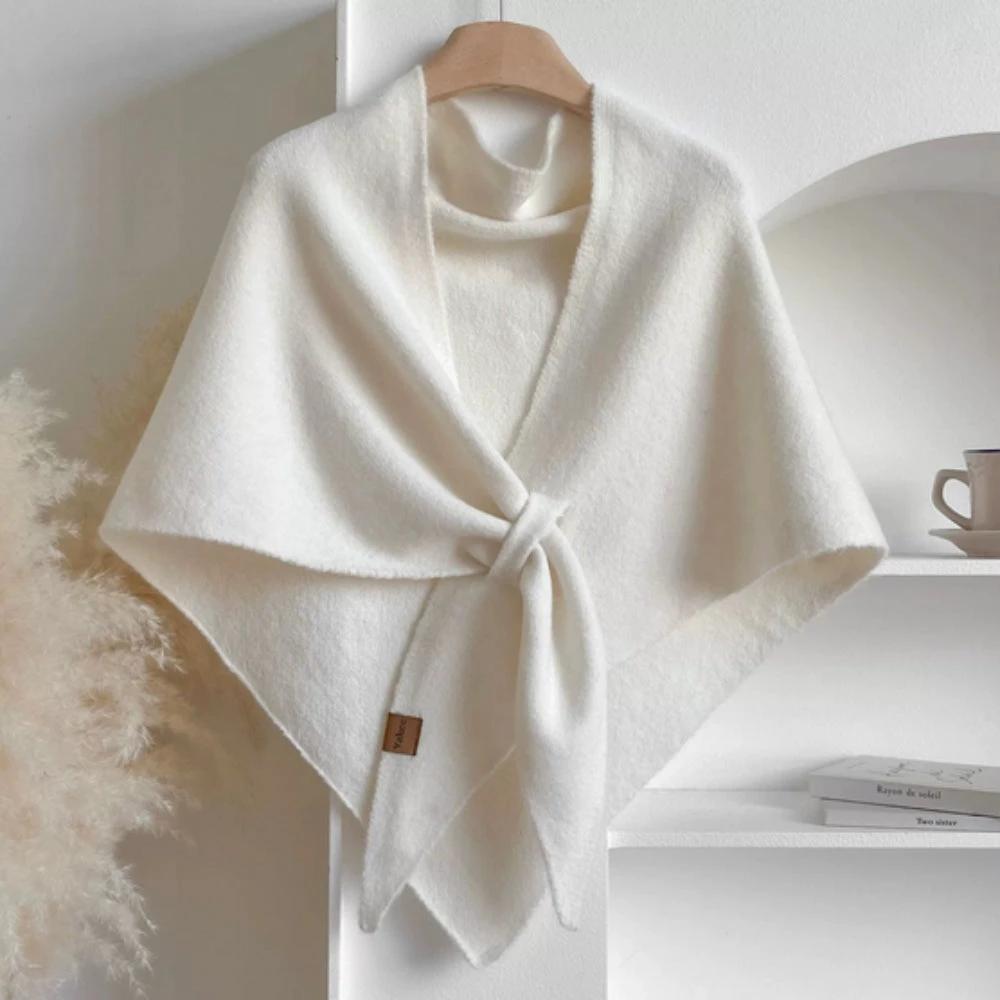 Triangle Soft Poncho Shawl Cape by Casa & Beyond