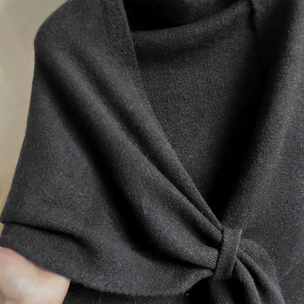 Triangle Soft Poncho Shawl Cape by Casa & Beyond