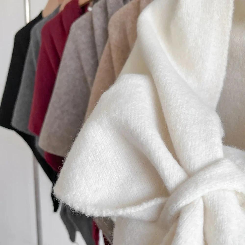 Triangle Soft Poncho Shawl Cape by Casa & Beyond