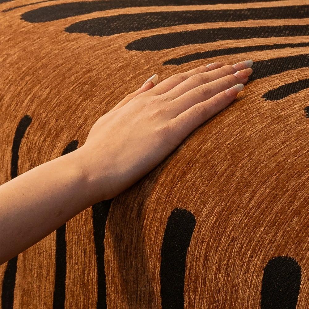 Tribal Geometric Chenille Sofa Cover by Casa & Beyond