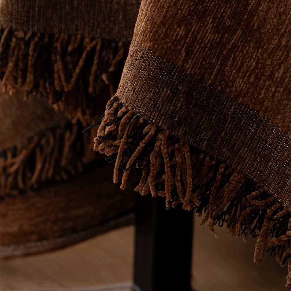 Tribal Geometric Chenille Sofa Cover by Casa & Beyond