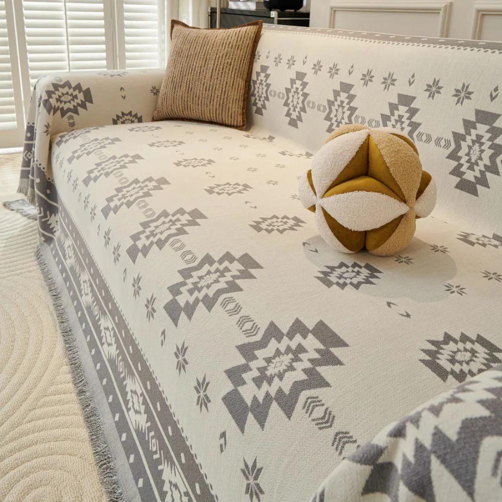 Tribal Harmony Reversible Sofa Cover by Casa & Beyond
