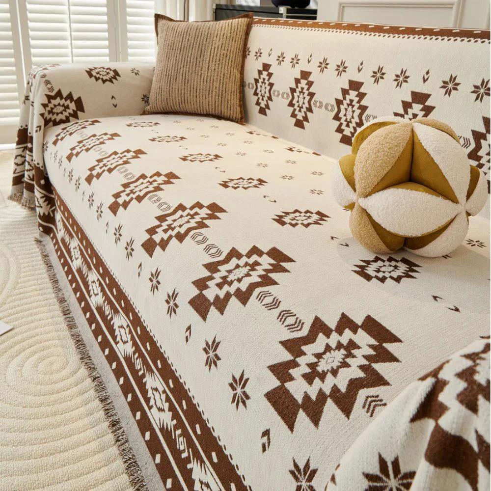 Tribal Harmony Reversible Sofa Cover by Casa & Beyond