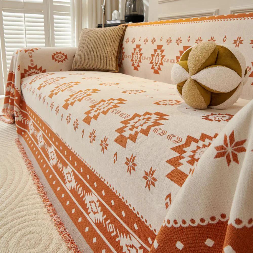 Tribal Harmony Reversible Sofa Cover by Casa & Beyond