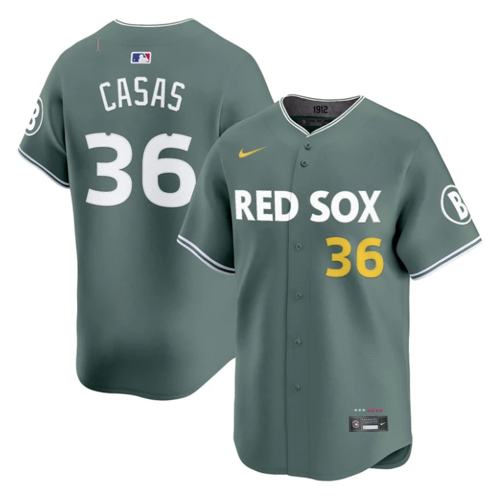 Triston Casas Jersey #36 Boston Red Sox 2025 City Connect Vapor Premier Limited V2 All Stitched by My Store