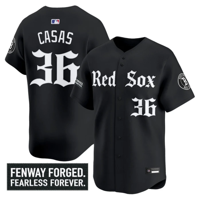 Triston Casas Jersey #36 Boston Red Sox Gothic Edition Premier Stitched by My Store