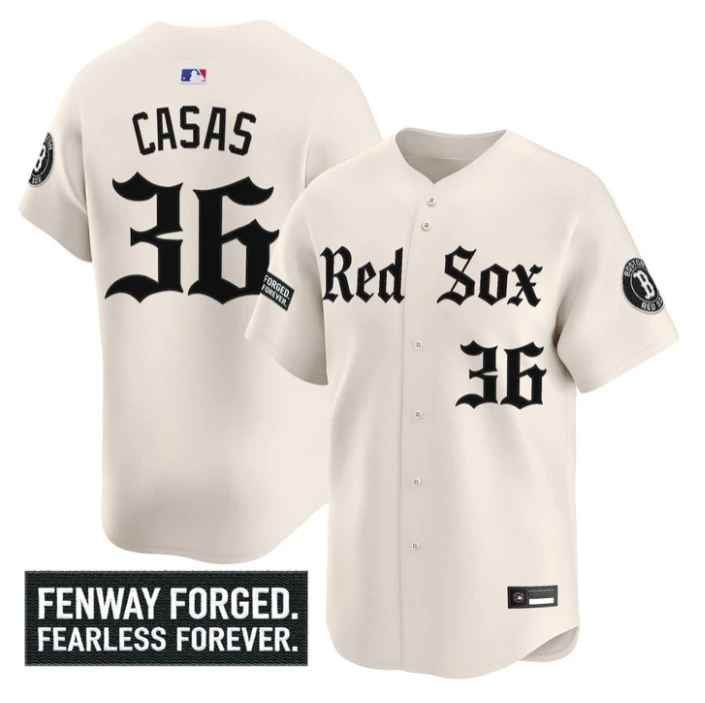 Triston Casas Jersey #36 Boston Red Sox Gothic Edition Premier Stitched by My Store