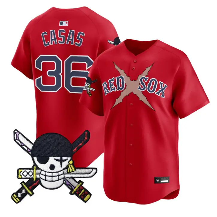 Triston Casas Jersey #36 Boston Red Sox One Piece Zoro Patch Stitched by My Store