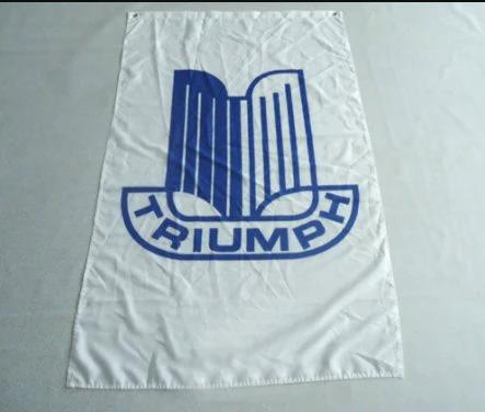 Triumph Motorcycle Flag Vertical 3X5 Ft Polyester Banner USA 90x150cm by flagsjustdoit