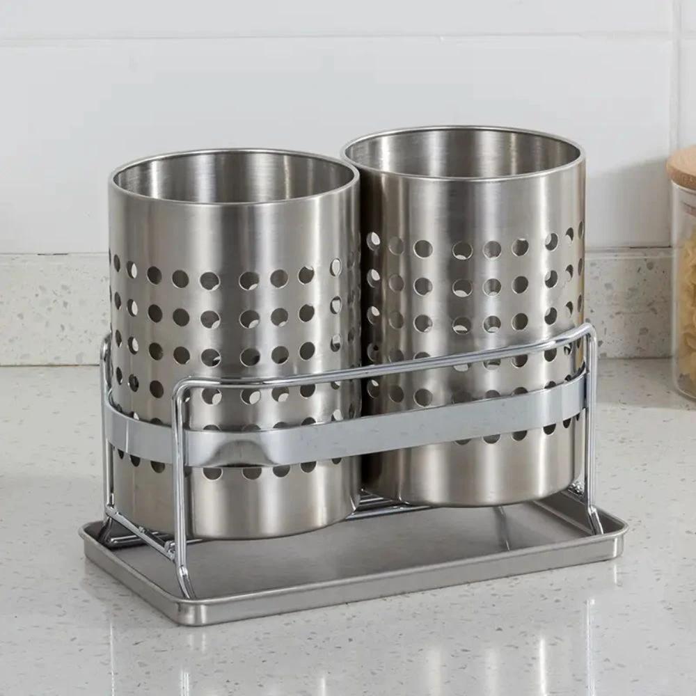 Trivent Stainless Kitchen Cutlery Organizer by Casa & Beyond