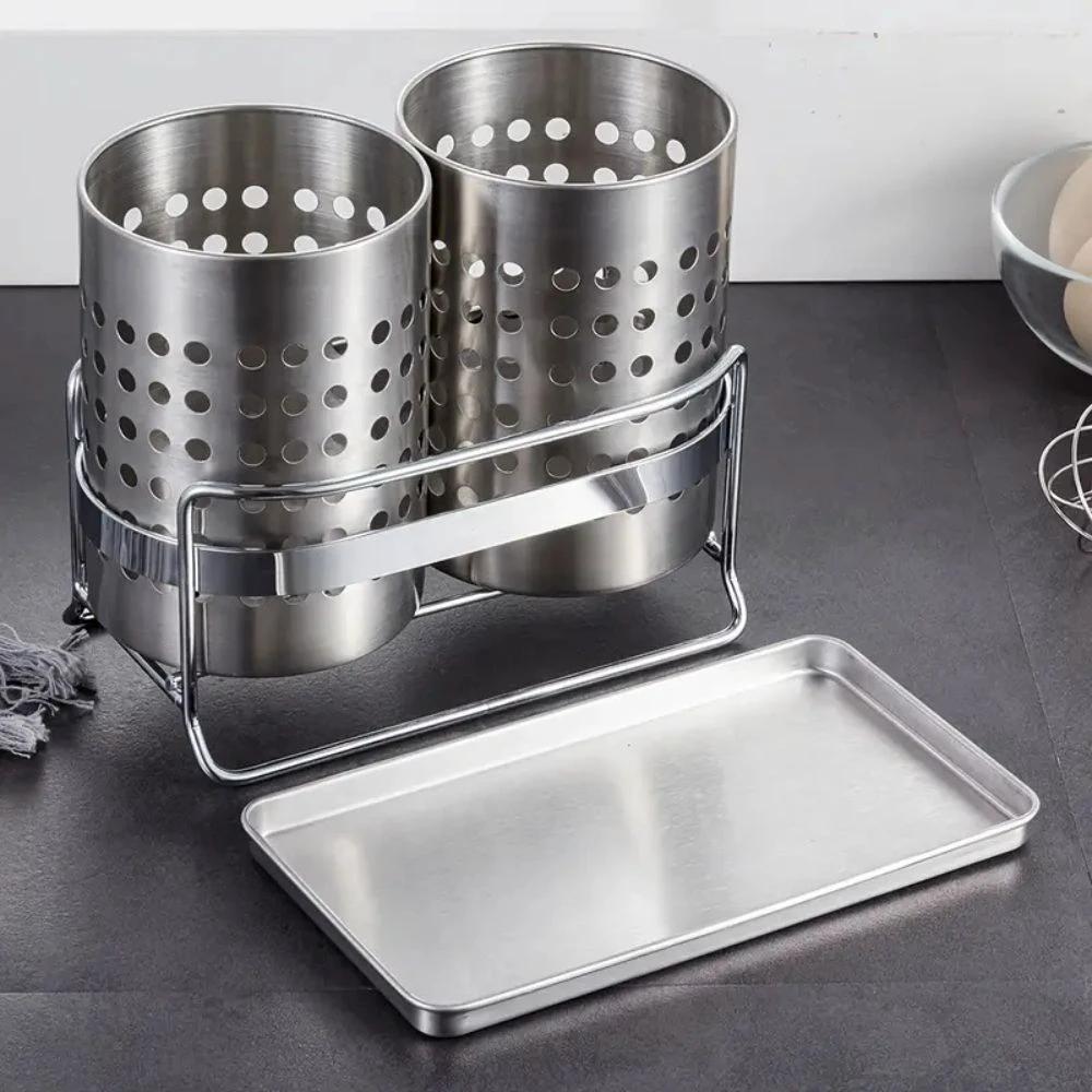 Trivent Stainless Kitchen Cutlery Organizer by Casa & Beyond