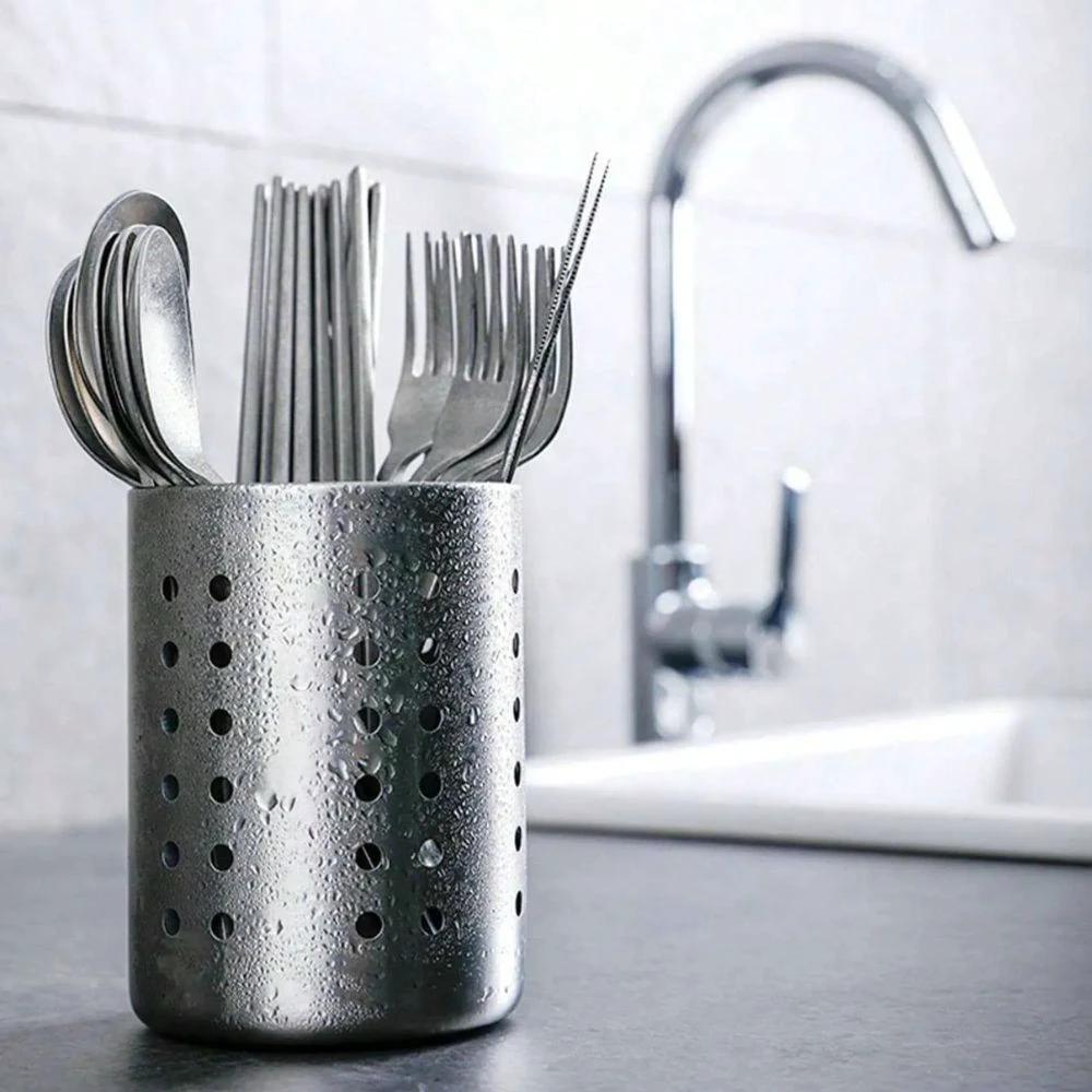 Trivent Stainless Kitchen Cutlery Organizer by Casa & Beyond