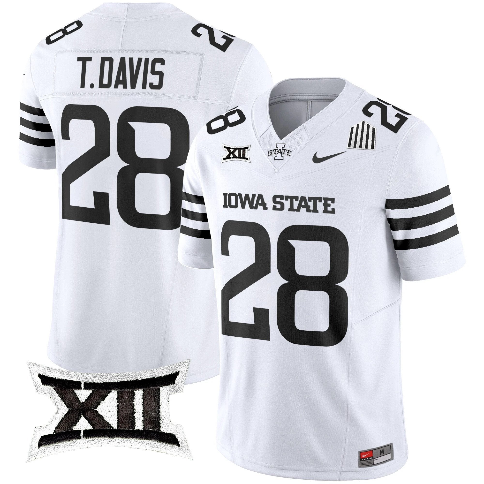 Troy Davis Jersey #28 Iowa State Cyclones 2025 Stitched White Limited by My Store