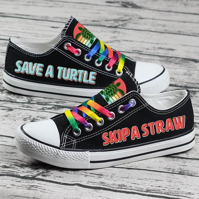 Turtle Canvas Sneakers Shoes For Men Women Fans by Crocs