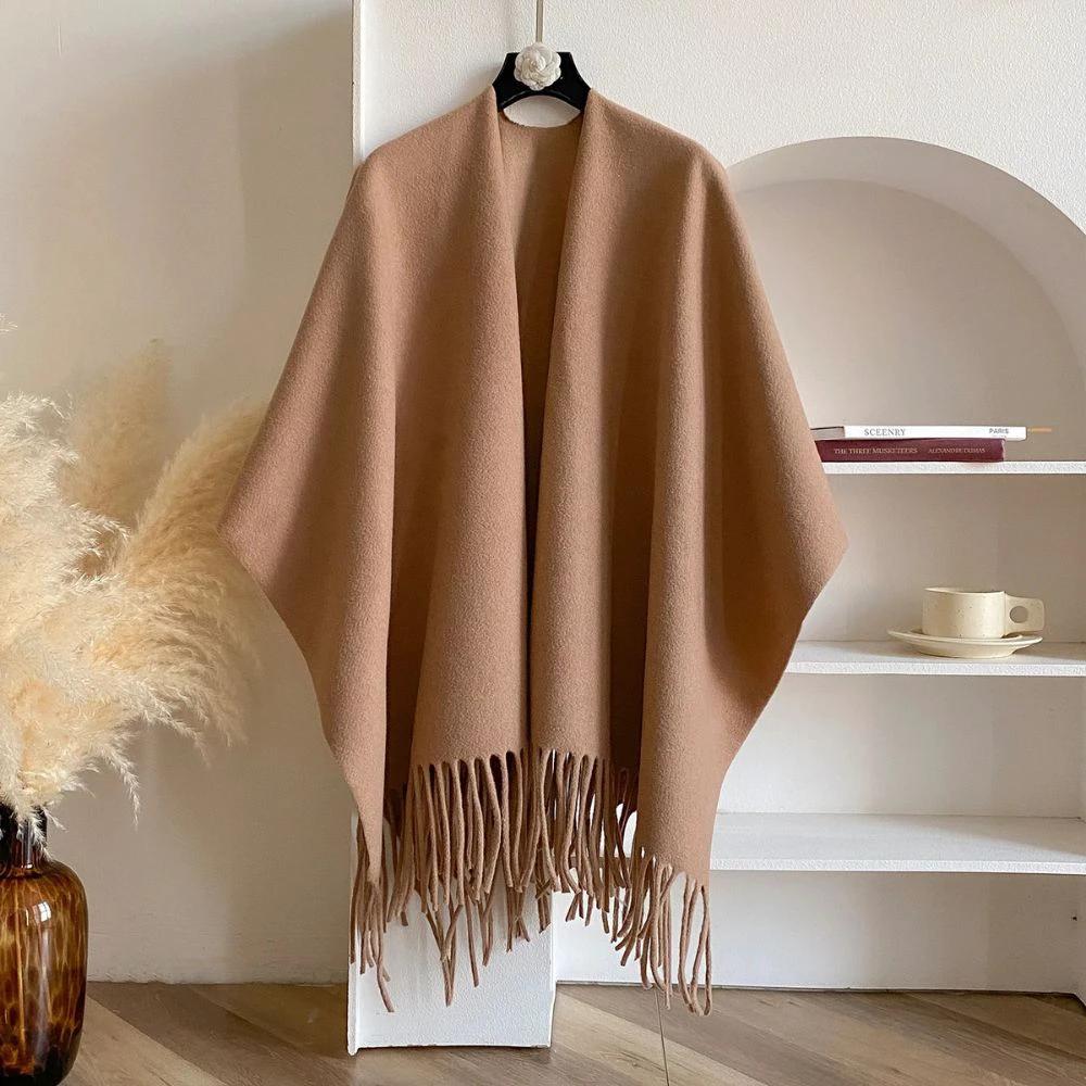 Twilight Chill Acrylic Poncho Shawl by Casa & Beyond