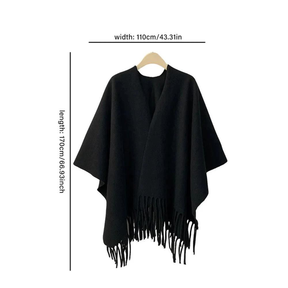 Twilight Chill Acrylic Poncho Shawl by Casa & Beyond
