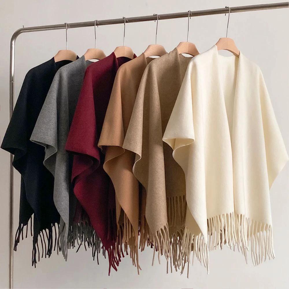 Twilight Chill Acrylic Poncho Shawl by Casa & Beyond