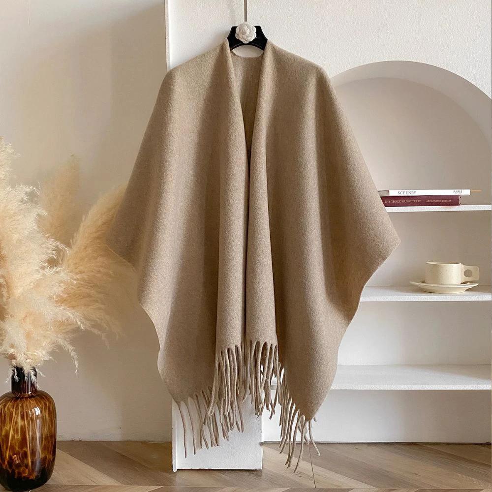 Twilight Chill Acrylic Poncho Shawl by Casa & Beyond