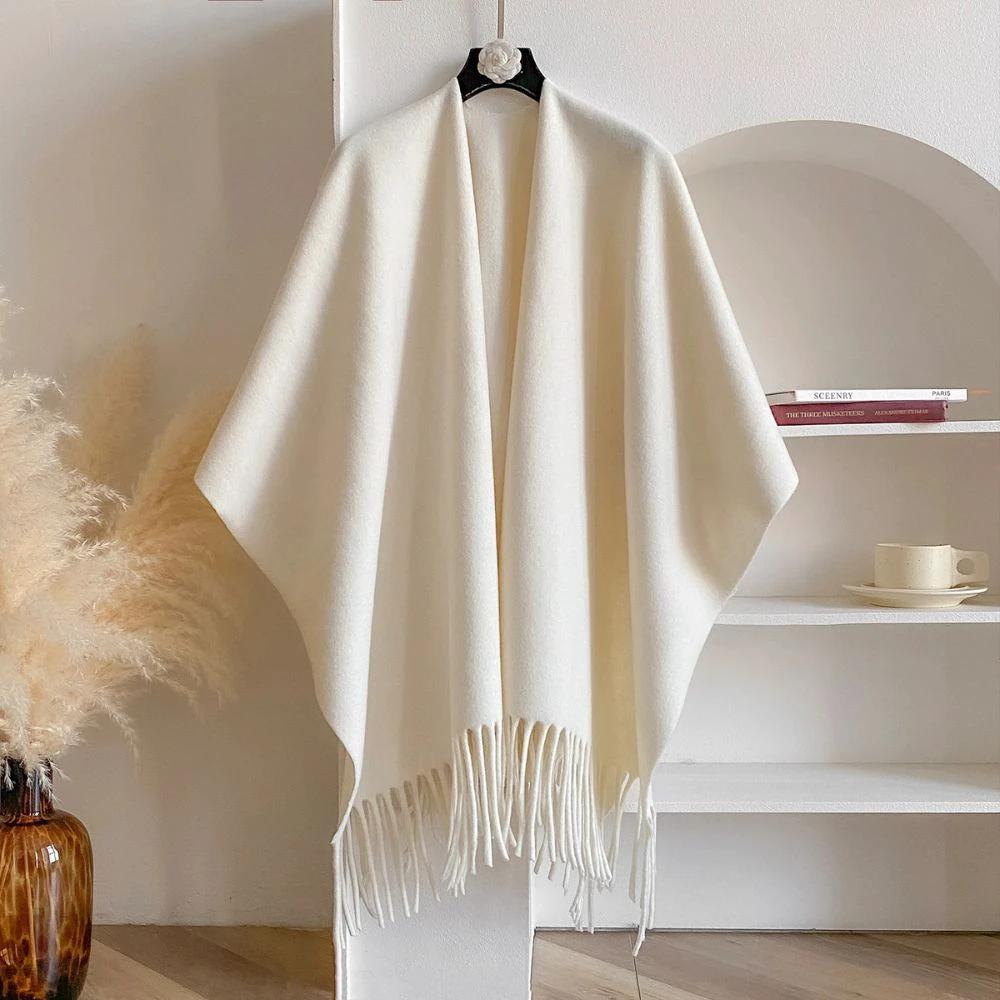 Twilight Chill Acrylic Poncho Shawl by Casa & Beyond