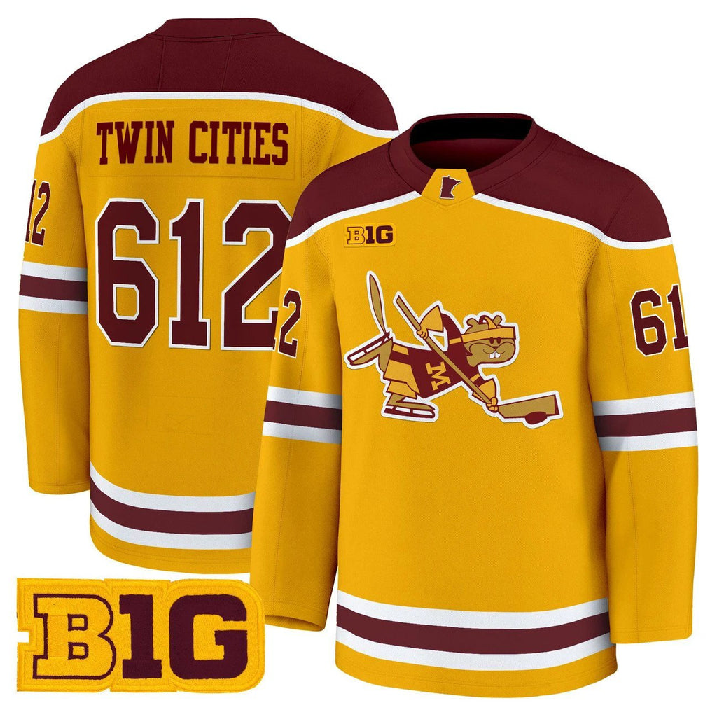 Twin Cities Jersey #612 Minnesota Golden Gophers 2025-26 Premium Stitched by Hockey David