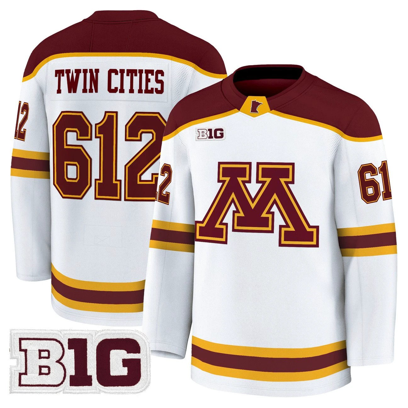Twin Cities Jersey #612 Minnesota Golden Gophers 2025-26 Premium Stitched by Hockey David