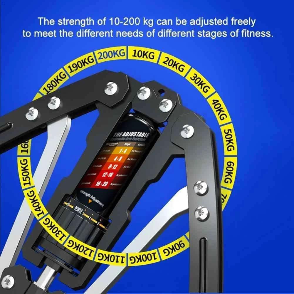 Adjustable Hydraulic Arm Trainer for Upper Body Training up to 200 kg by BowLift