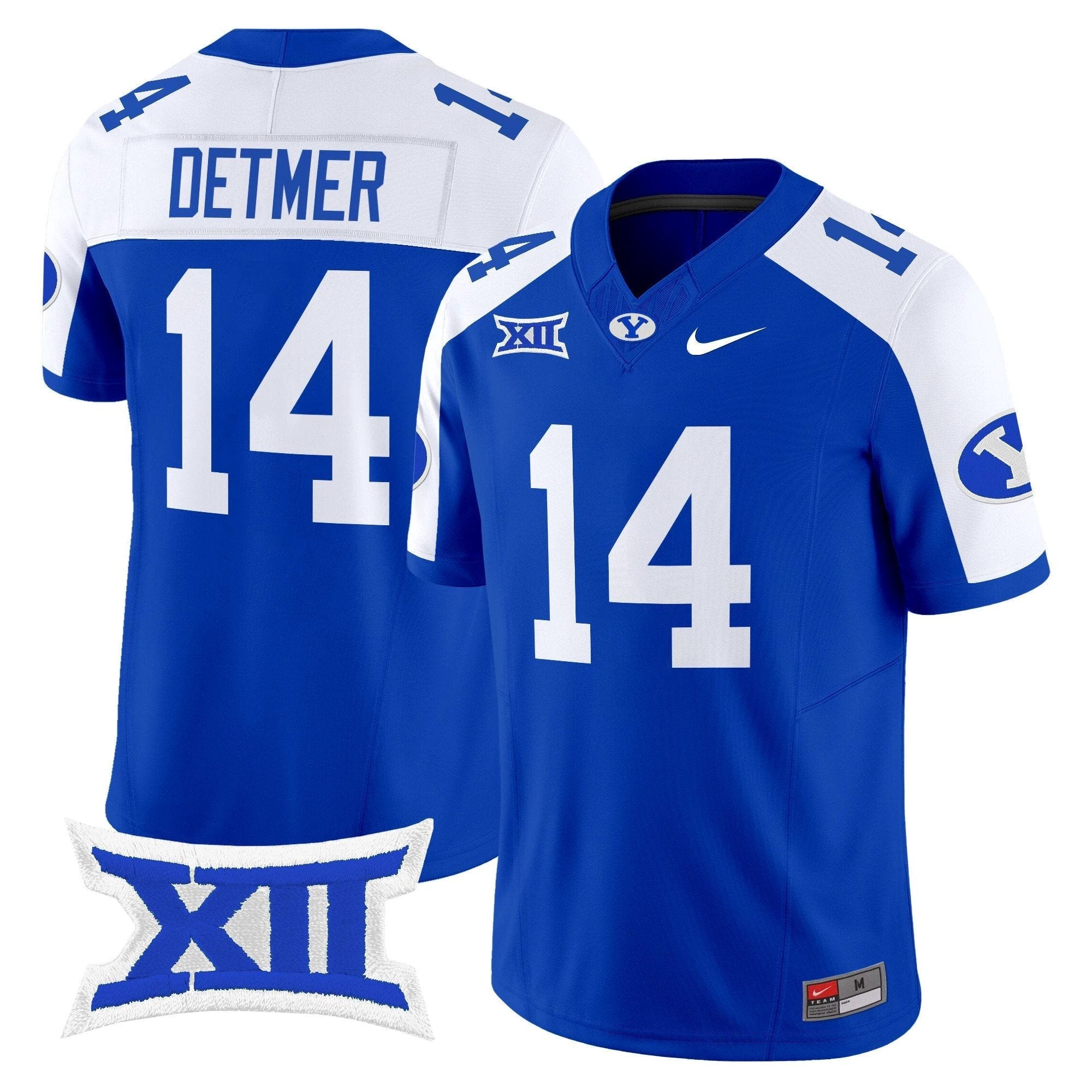 Ty Detmer Jersey #14 BYU Cougars 2025 Vapor Limited Stitched Royal Alternate by NCAA Football Jersey