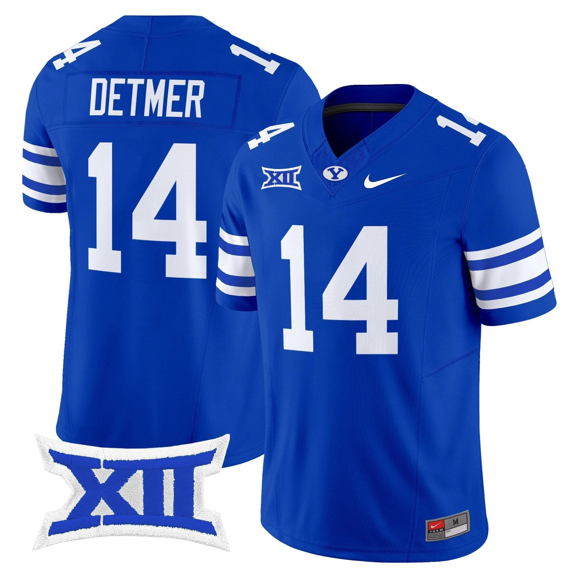 Ty Detmer Jersey #14 BYU Cougars 2025 Vapor Limited Stitched Royal by NCAA Football Jersey