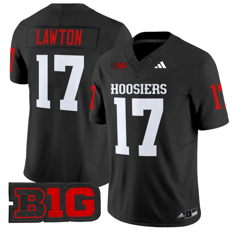 Ty Son Lawton Jersey #17 Indiana Hoosiers Vapor Limited Football Black by My Store