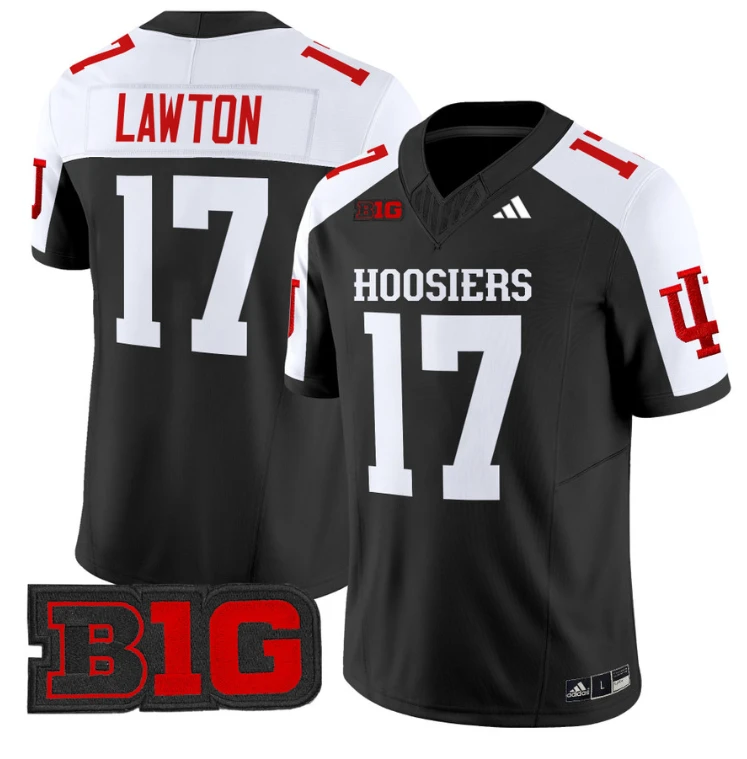 Ty Son Lawton Jersey #17 Indiana Hoosiers Vapor Limited Football Black Alternate by My Store