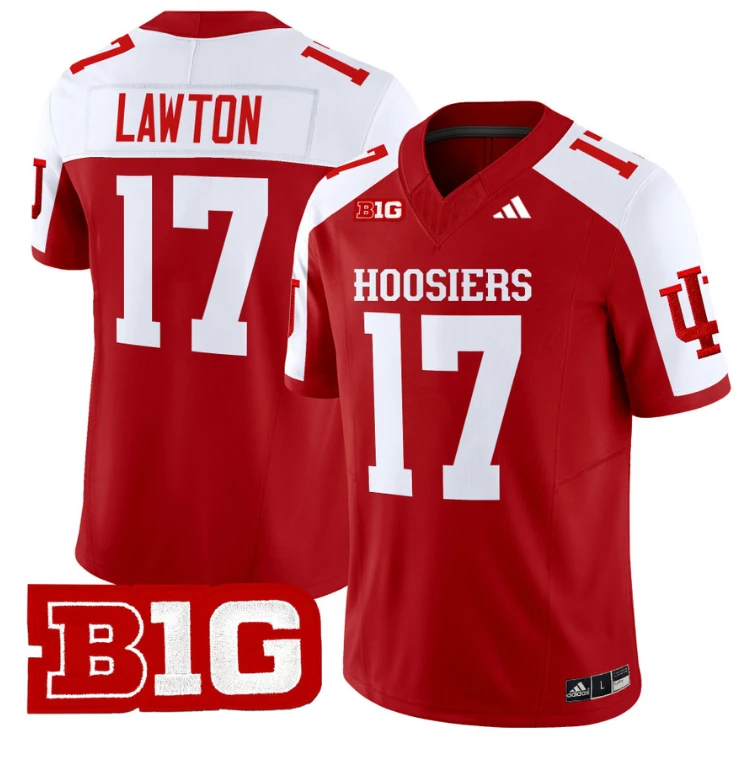 Ty Son Lawton Jersey #17 Indiana Hoosiers Vapor Limited Football Crimson Alternate by My Store