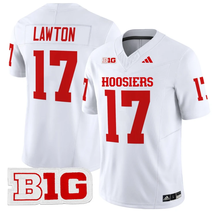 Ty Son Lawton Jersey #17 Indiana Hoosiers Vapor Limited Football White by My Store