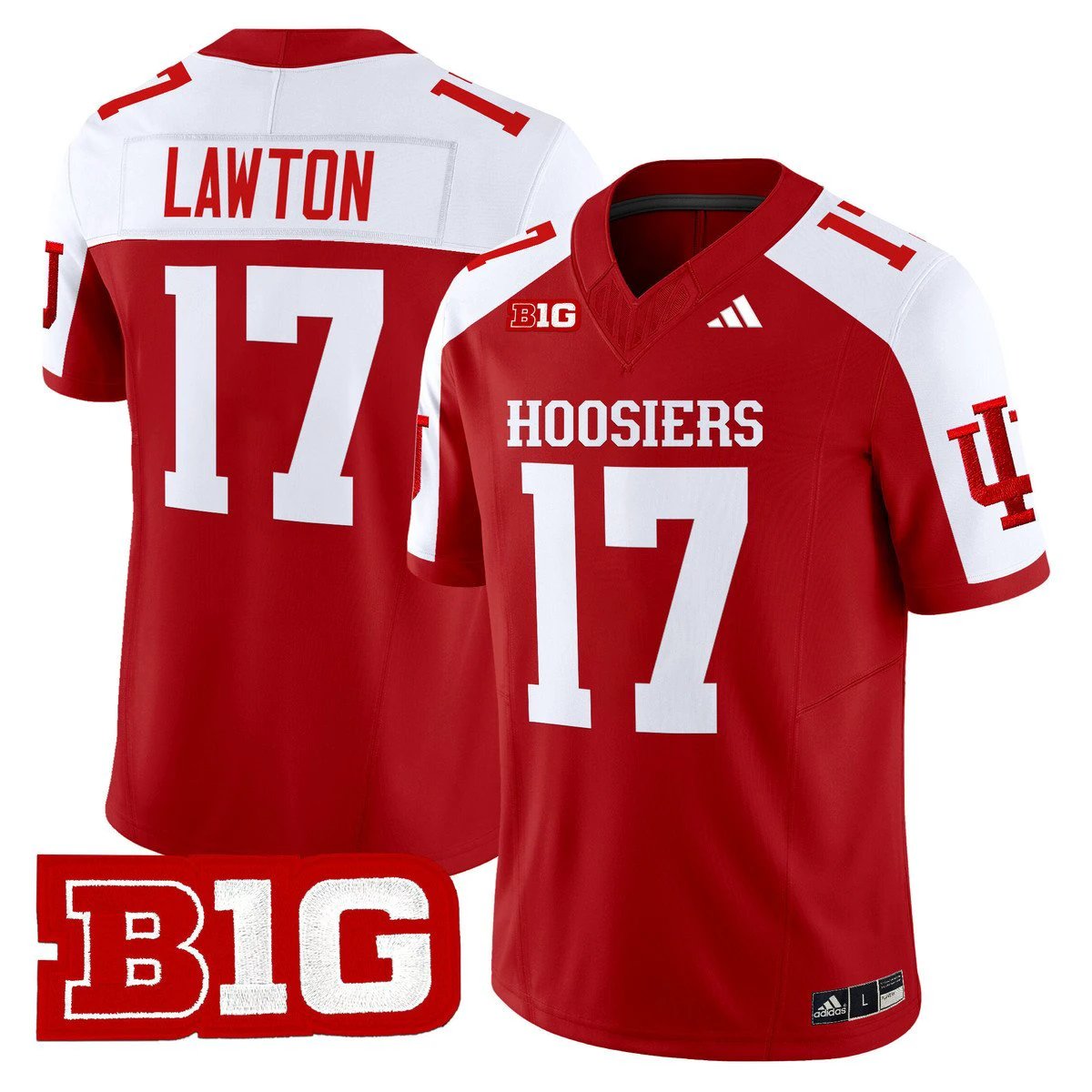 Ty Son Lawton Jersey #17 Indiana Hoosiers 2025 Limited Stitched by My Store NCAA Football Jerseys
