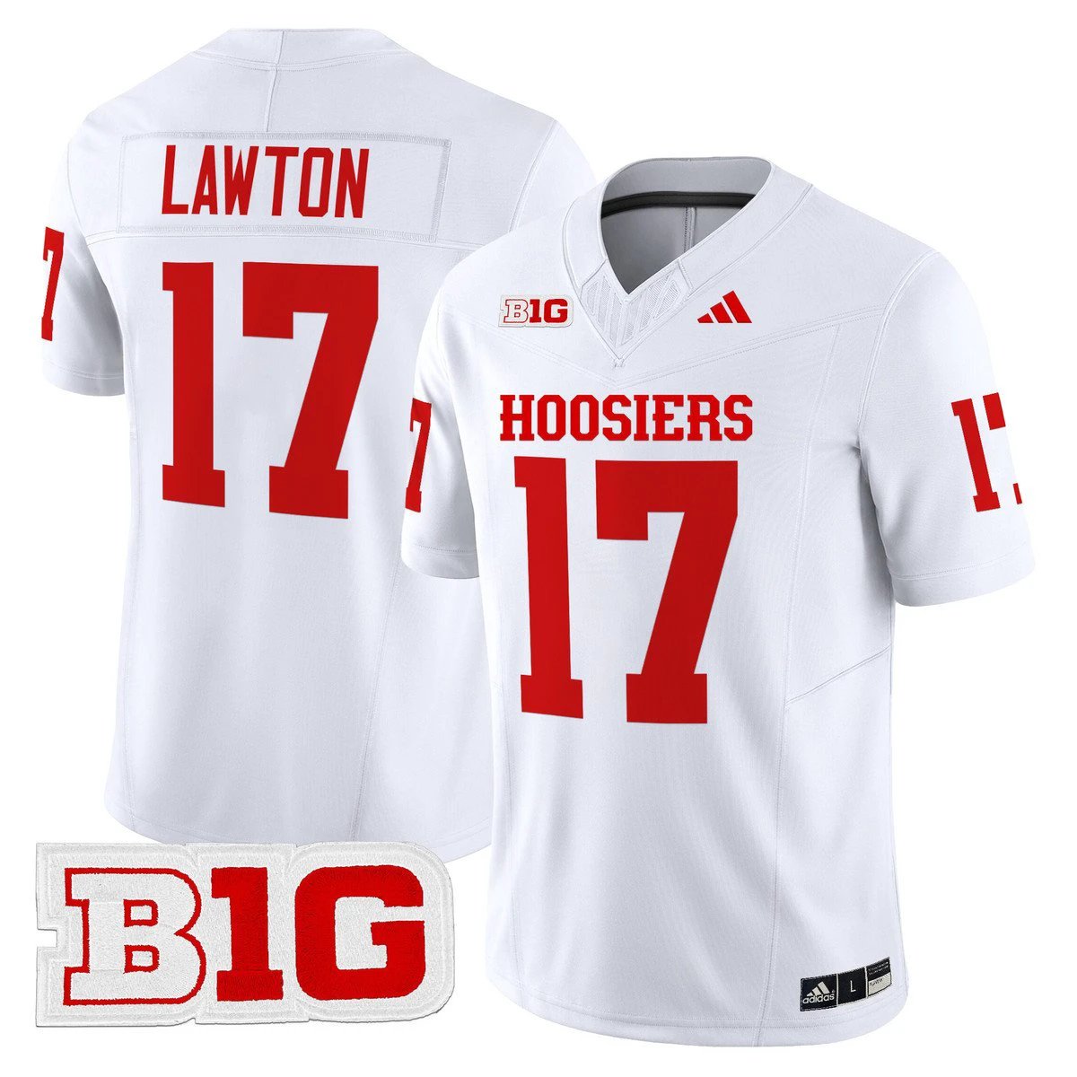 Ty Son Lawton Jersey #17 Indiana Hoosiers 2025 Limited Stitched by My Store NCAA Football Jerseys