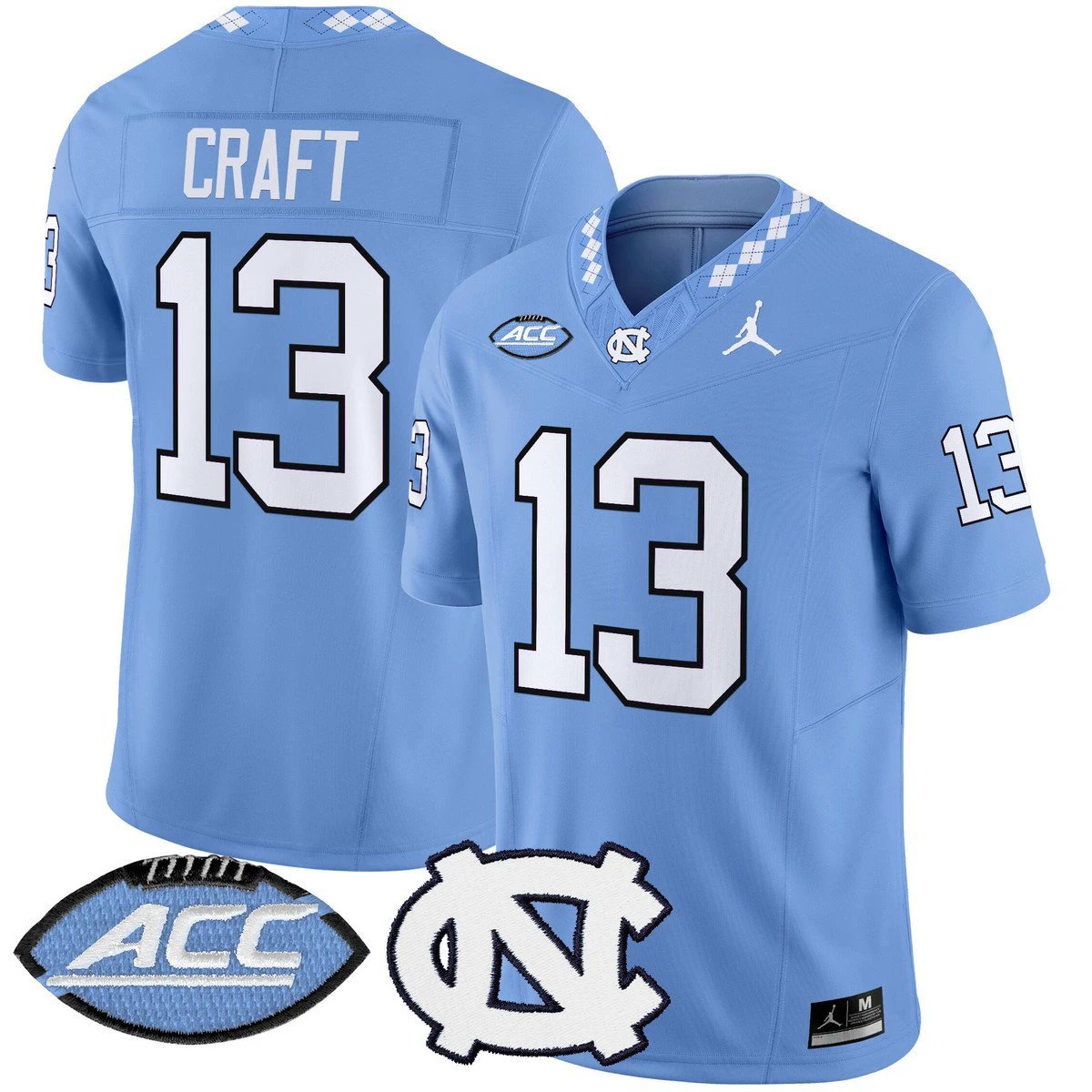 Tylee Craft Jersey #13 North Carolina Tar Heels 2025 Limited Stitched Blue by My Store NCAA Football Jerseys