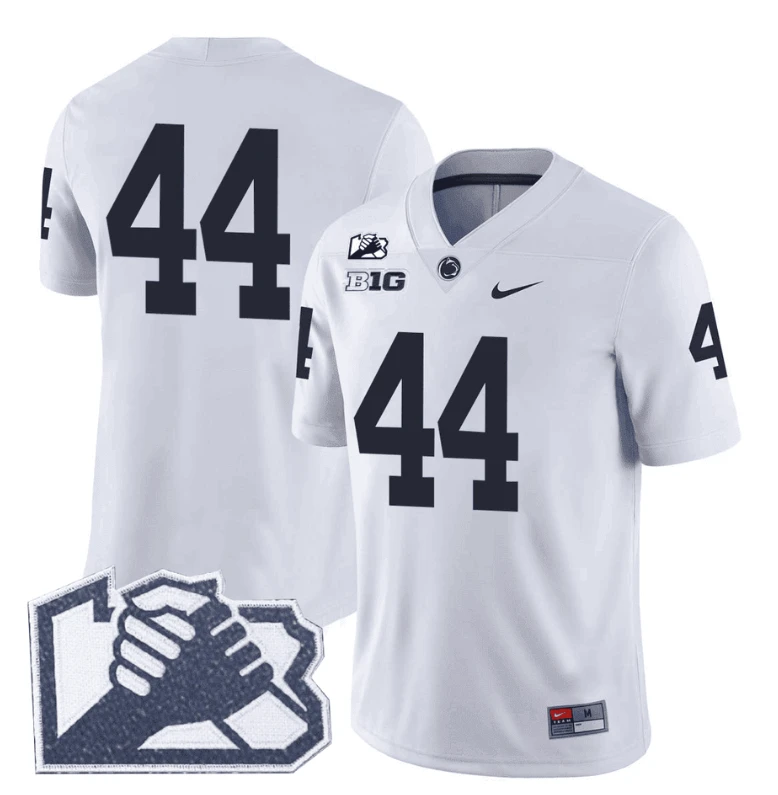 Tyler Warren Jersey #44 No Name Penn State Unity Patch Limited Stitched White by NCAA Football Jersey