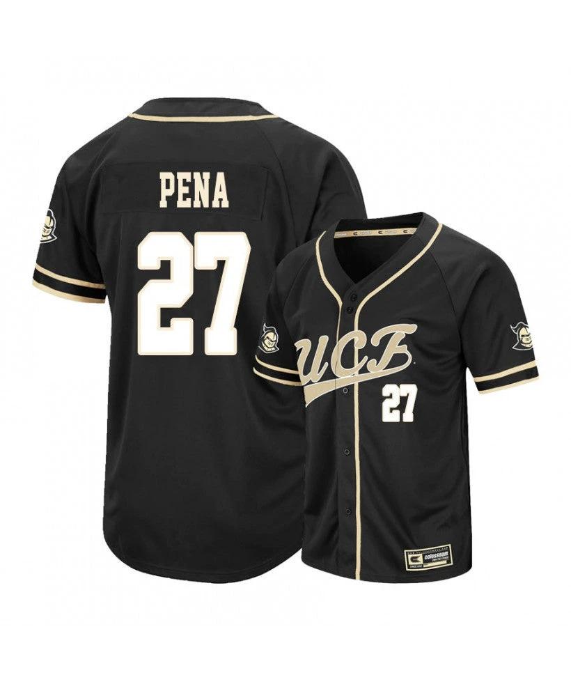 UCF Knights 27 Gephry Pena Black College Baseball Jersey by My Store