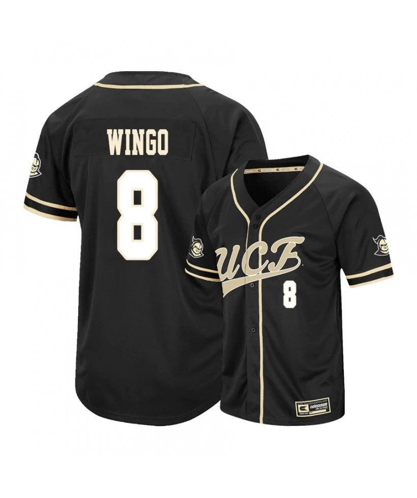 UCF Knights 8 Dalton Wingo Black College Baseball Jersey by My Store