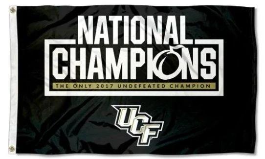 UCF Knights Flag 3X5ft Banner USA Polyester with 2 Brass Grommets by flagsjustdoit