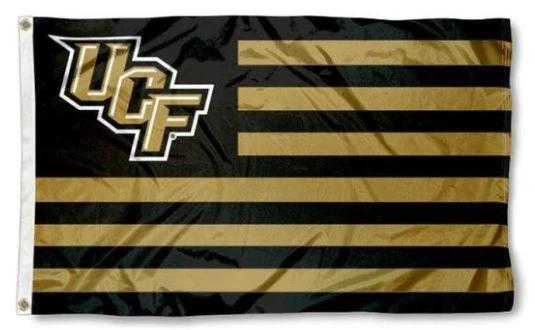UCF Knights Yellow Flag 3X5ft Banner USA Polyester with 2 Brass Grommets by flagsjustdoit