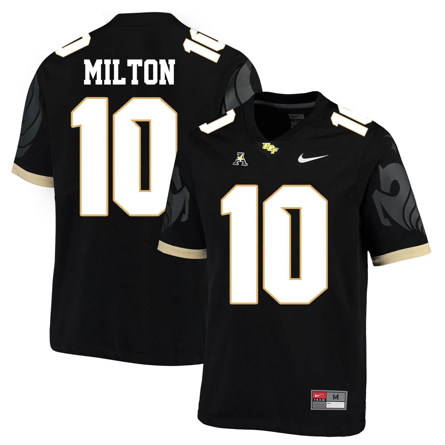 UCF Knights #10 Mckenzie Milton NCAA College Football Jersey Black by My Store