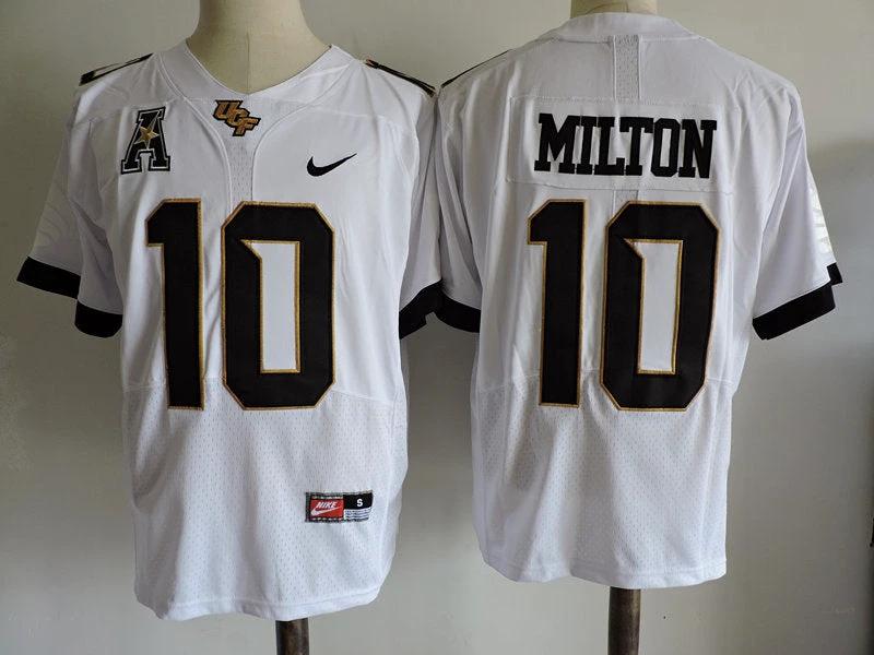 UCF Knights #10 Milton College Football Jersey White by My Store