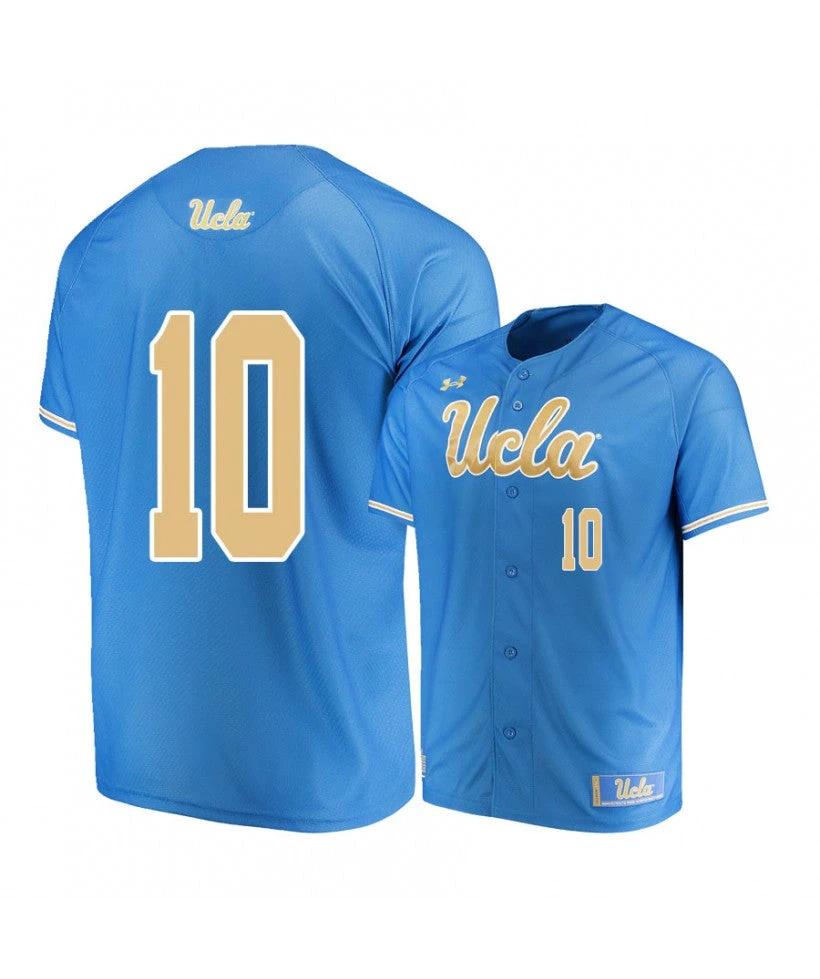 UCLA Bruins 10 Mikey Perez Blue College Baseball Jersey by My Store