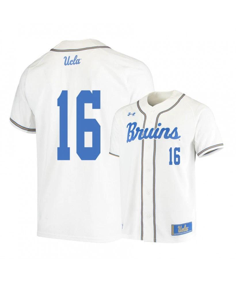 UCLA Bruins 16 Kyle Cuellar White College Baseball Jersey by My Store