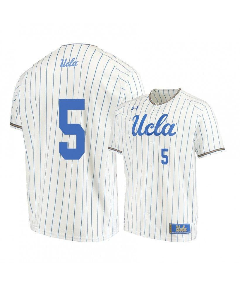 UCLA Bruins 5 Garrett Mitchell Beige College Baseball Jersey by My Store